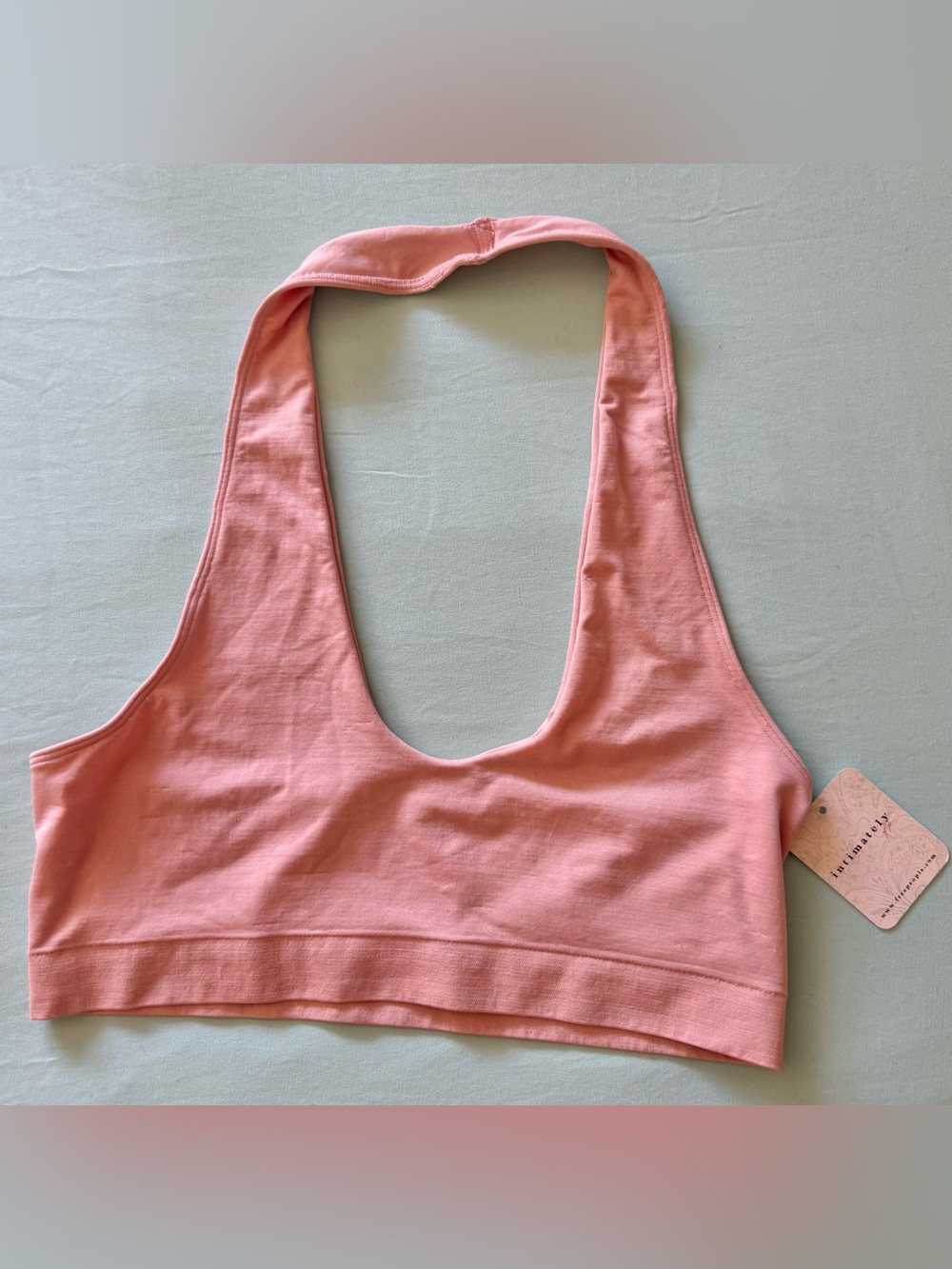 NWT — Free People Intimately Amber U-Neck Halter Crop Top, M-L